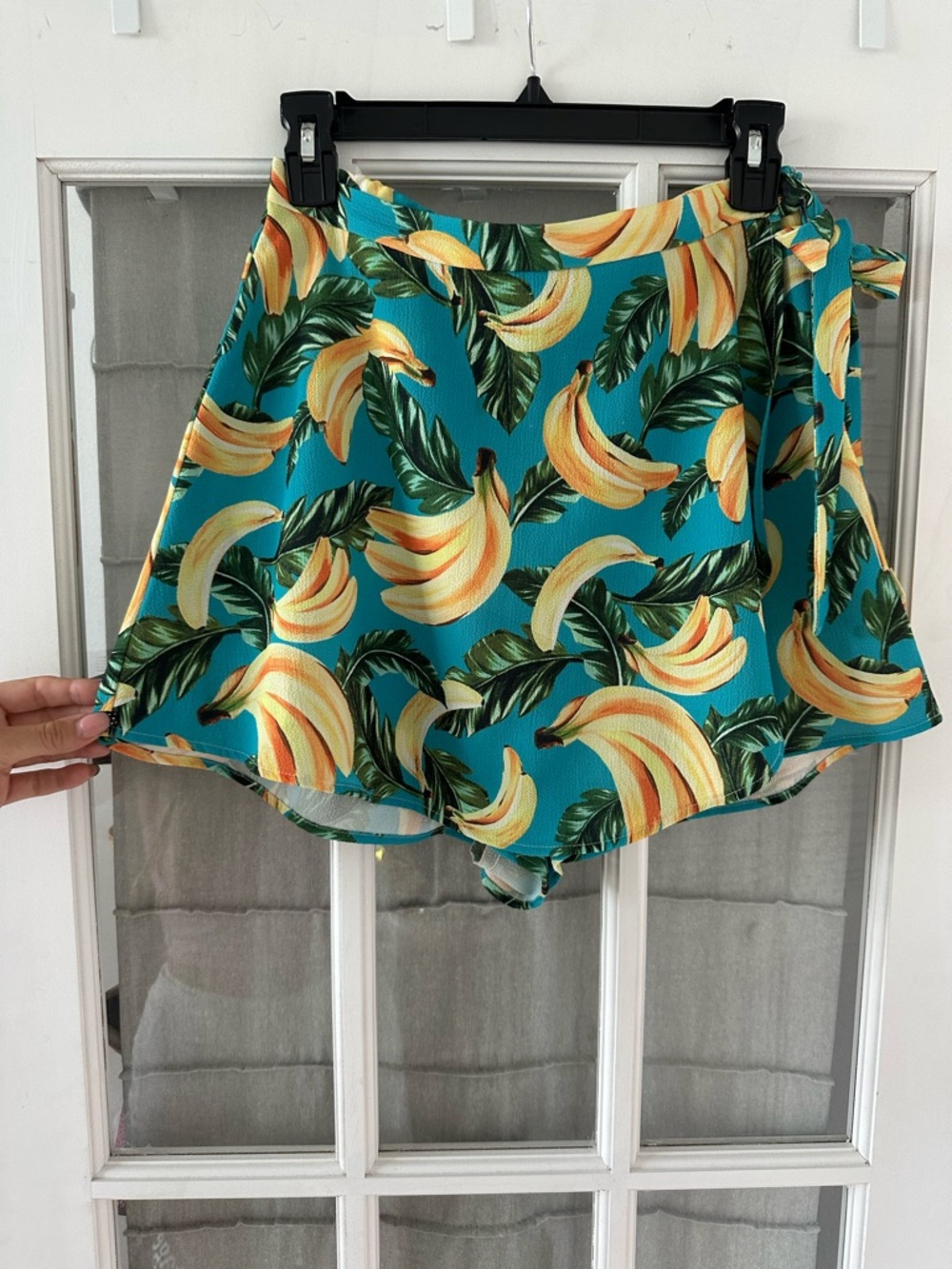 Show Me Your Mumu Banana Print Skort Tropical Wrap Mini Skirt Shorts